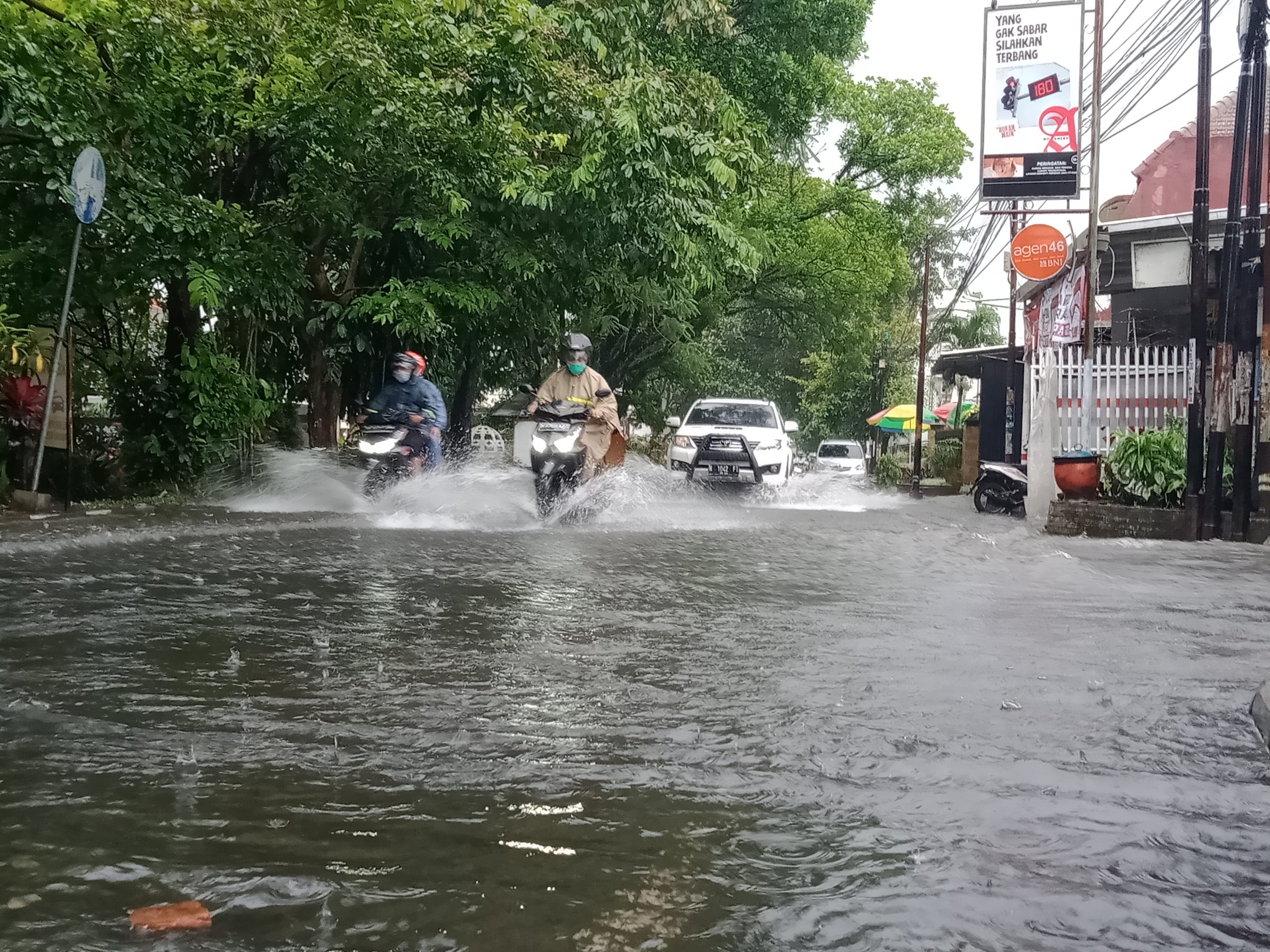 Hujan Sore Hari, Beberapa Kawasan Kota Malang Kembali Terendam Air