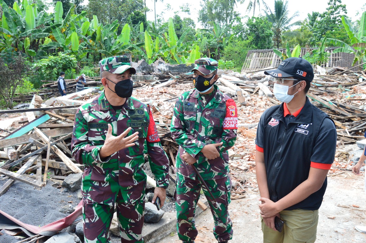 Asops Kasdam V/Brawijaya Apresiasi Sinergitas TNI-POLRI dalam Penanggulangan Bencana
