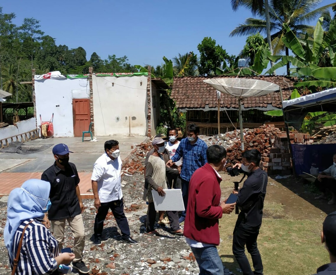 Andreas Eddy Gelar Safari Gotong Royong, Sambangi Korban Bencana Gempa Kabupaten Malang