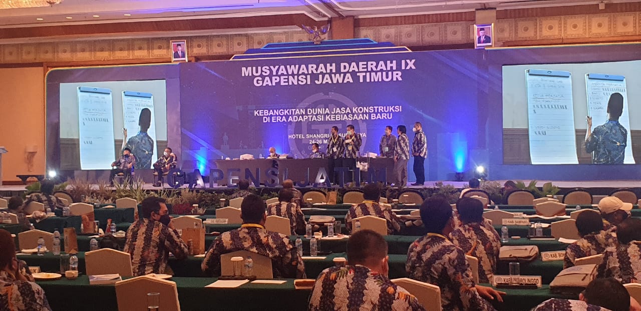 Menang Mutlak, M Syarifudin Jabat Ketua BPD Gapensi Jatim Periode 2021-2026