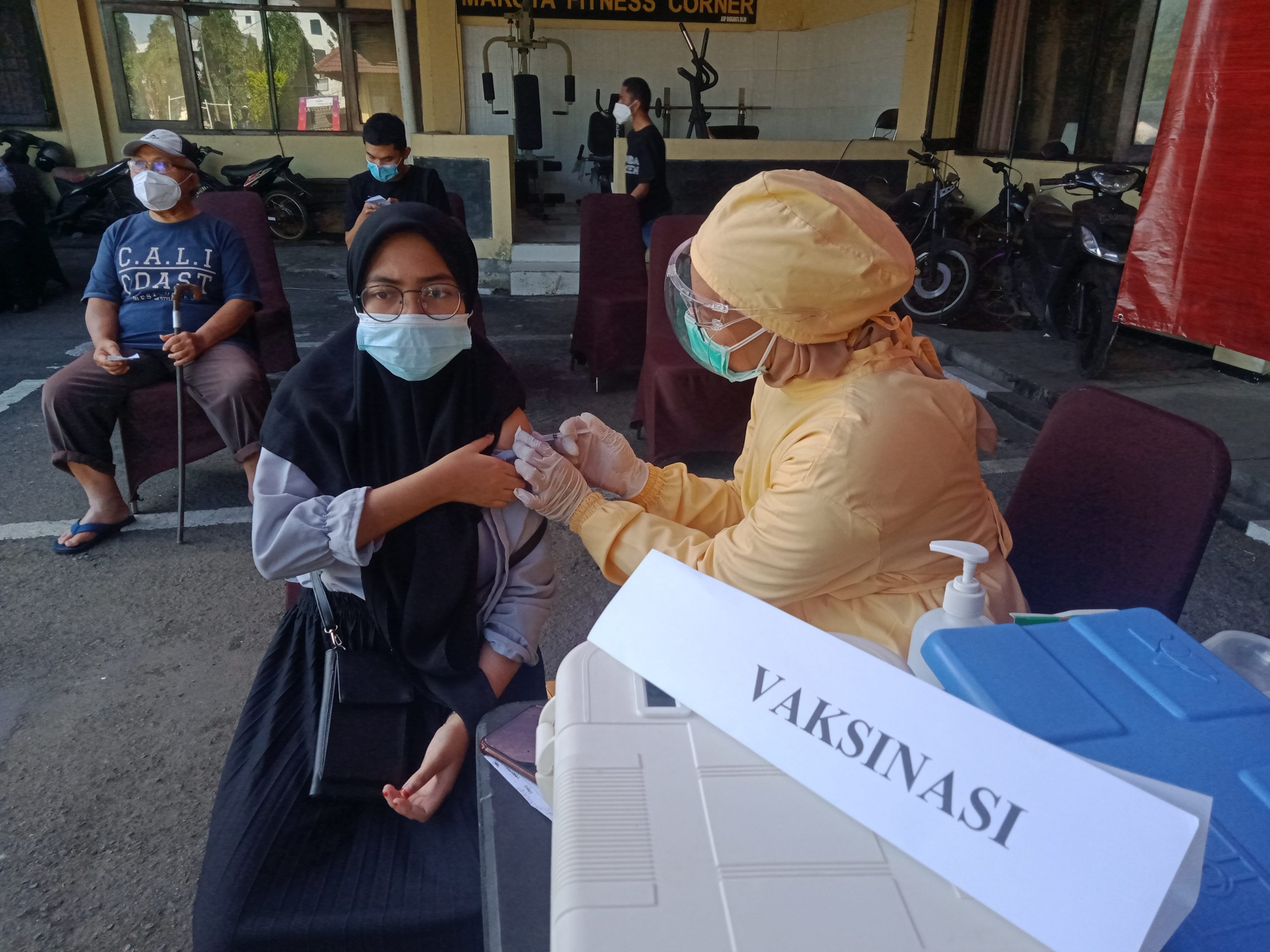 Ratusan Ormas Dapat Jatah Vaksin di Polresta Malang Kota