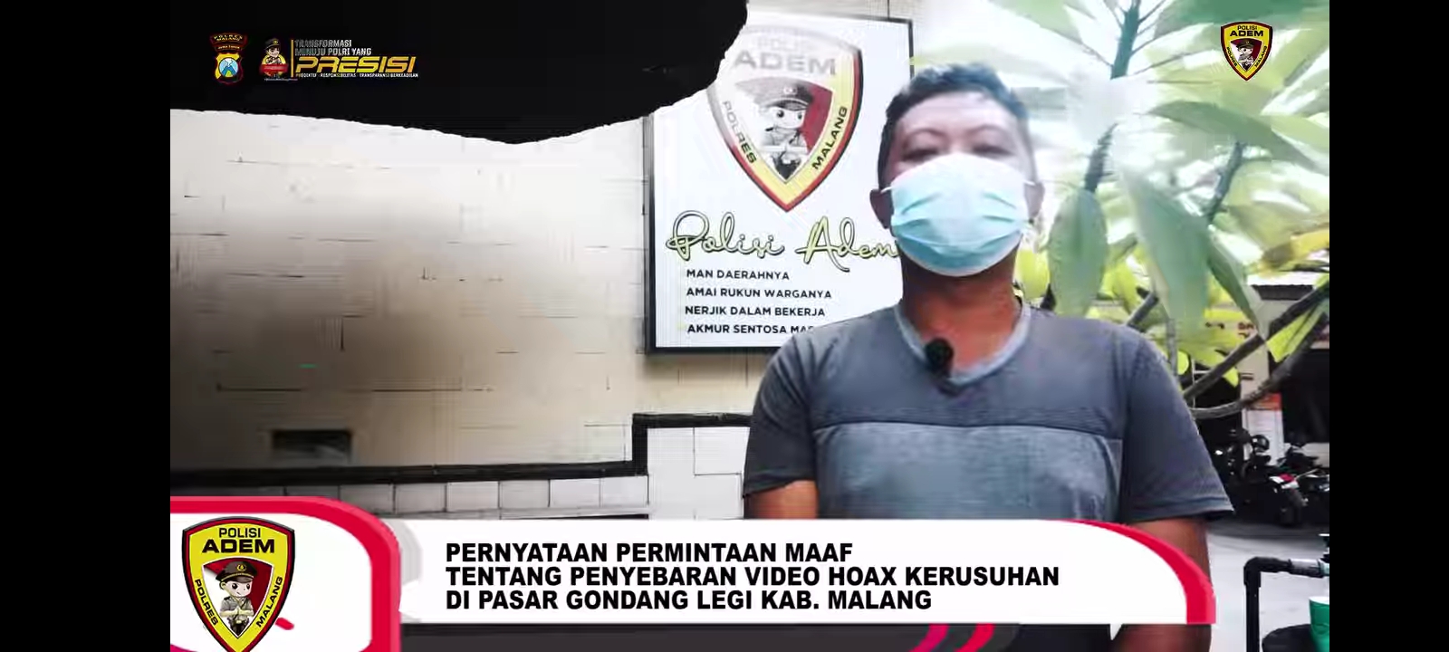 Mantap, Polres Malang Amankan Penyebar Video Hoax Kerusuhan Pasar Gondanglegi