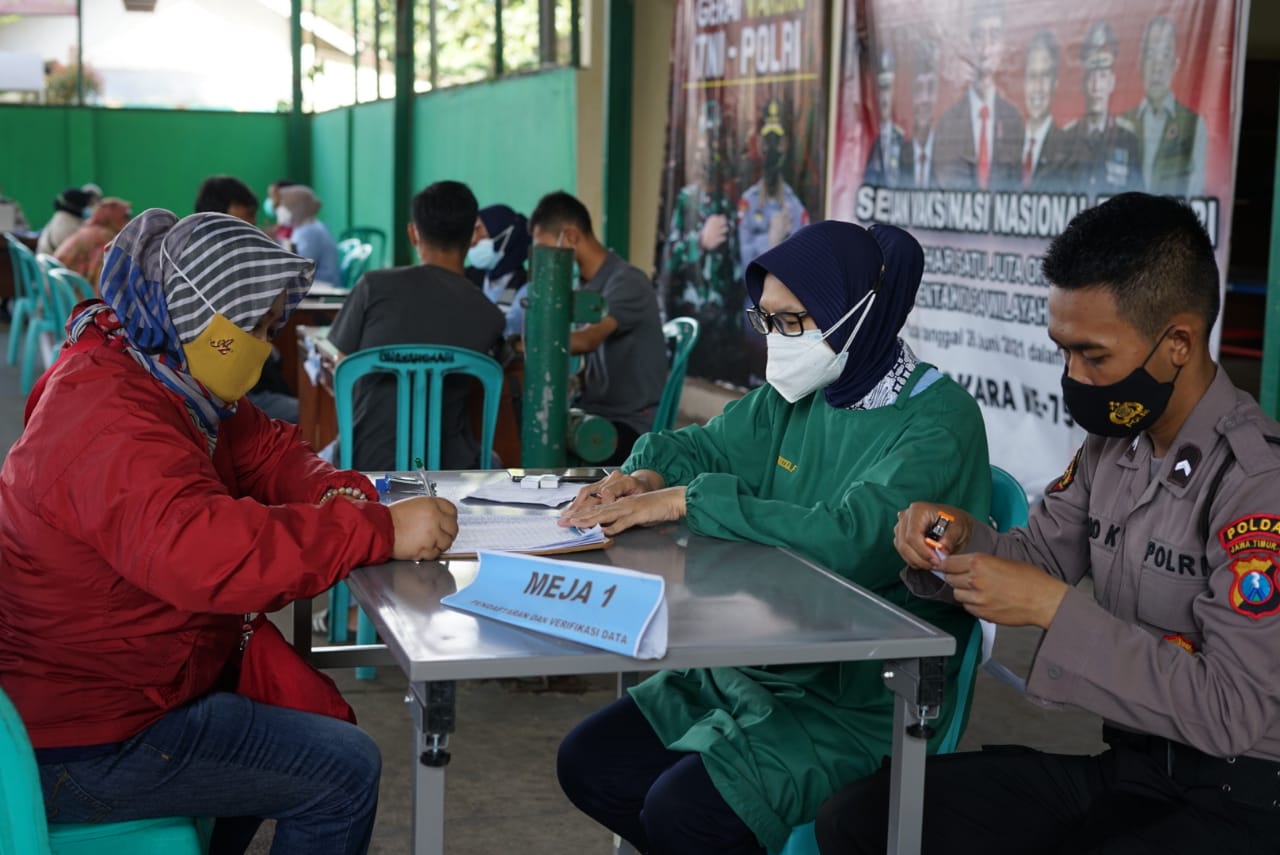Polres Malang Buka Gerai Vaksinasi Presisi Bagi Netizen Malang Percepat Herd Community