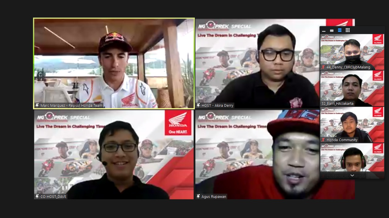 Komunitas Honda Indonesia Dapat Kejutan dari Marc Marquez di Ngoprek
