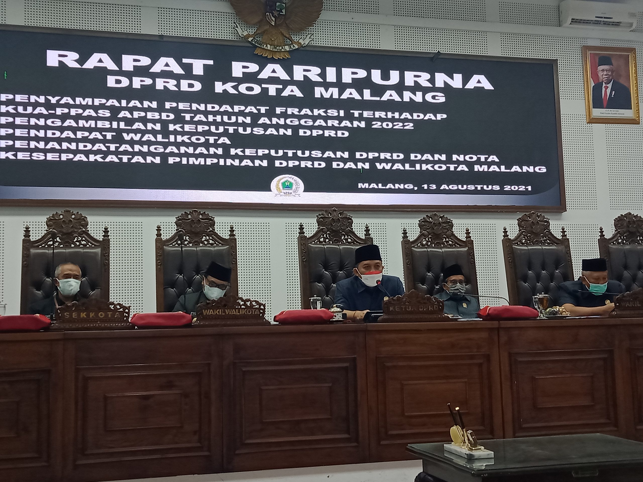 DPRD Kota Malang Setujui KUA-PPAS APBD Tahun Anggaran 2022