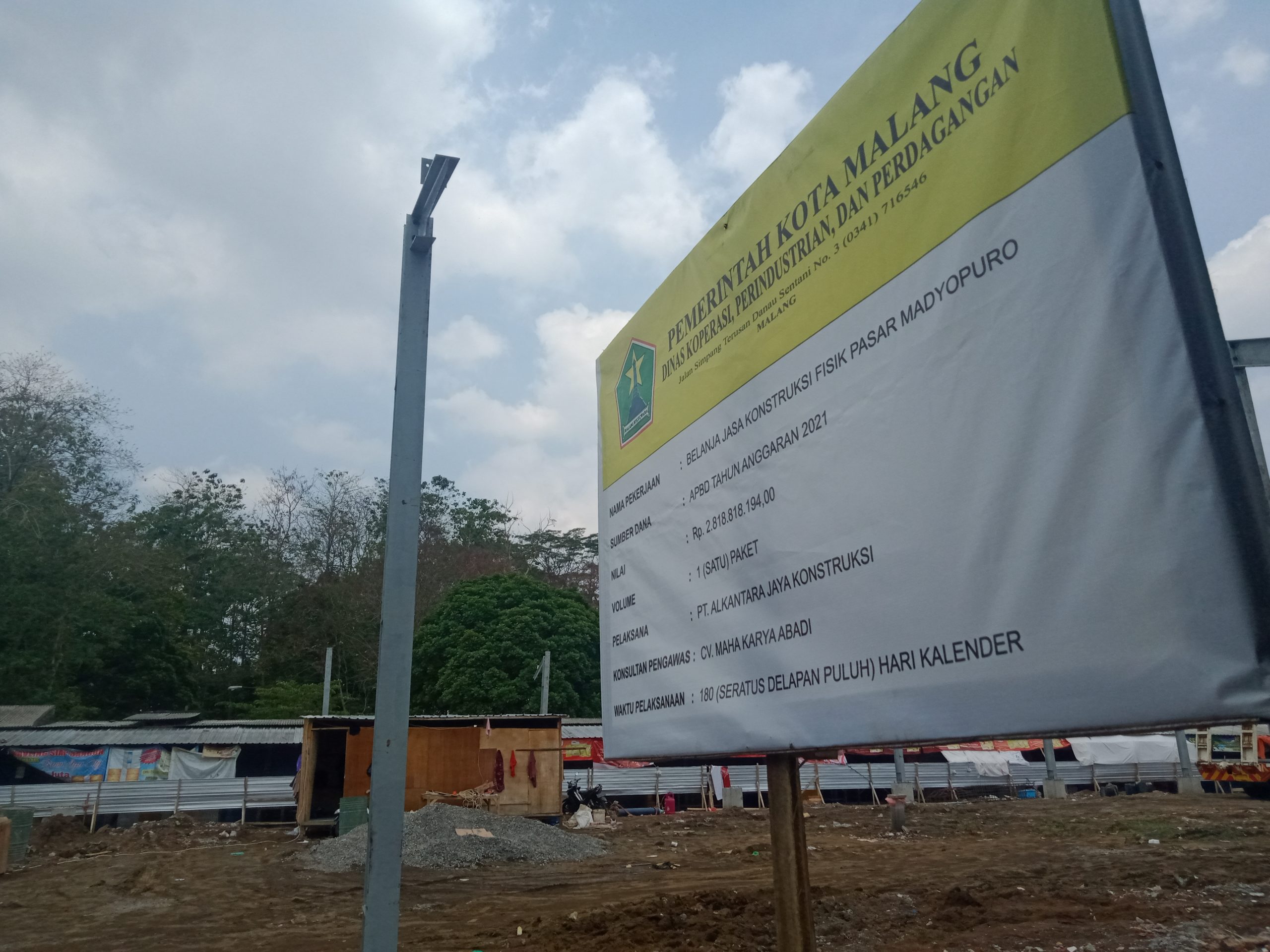 Progres Revitalisasi 6 Pasar Kota Malang Ditargetkan Rampung Tahun 2021