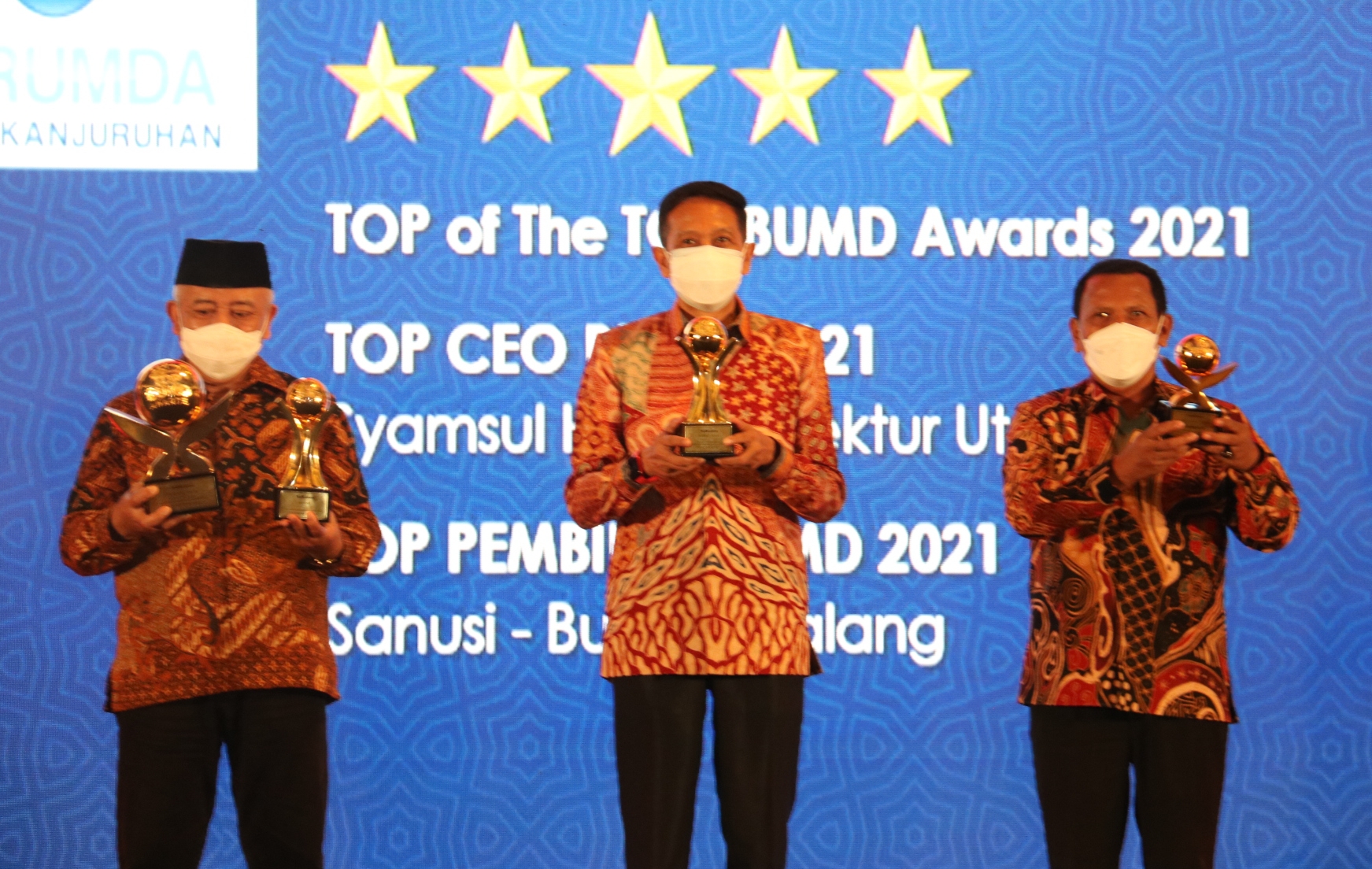 Pemkab Malang Borong Empat Penghargaan TOP BUMD Awards 2021