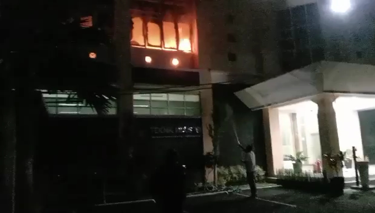 Gedung Fakultas Teknik Industri Universitas Brawijaya Terbakar
