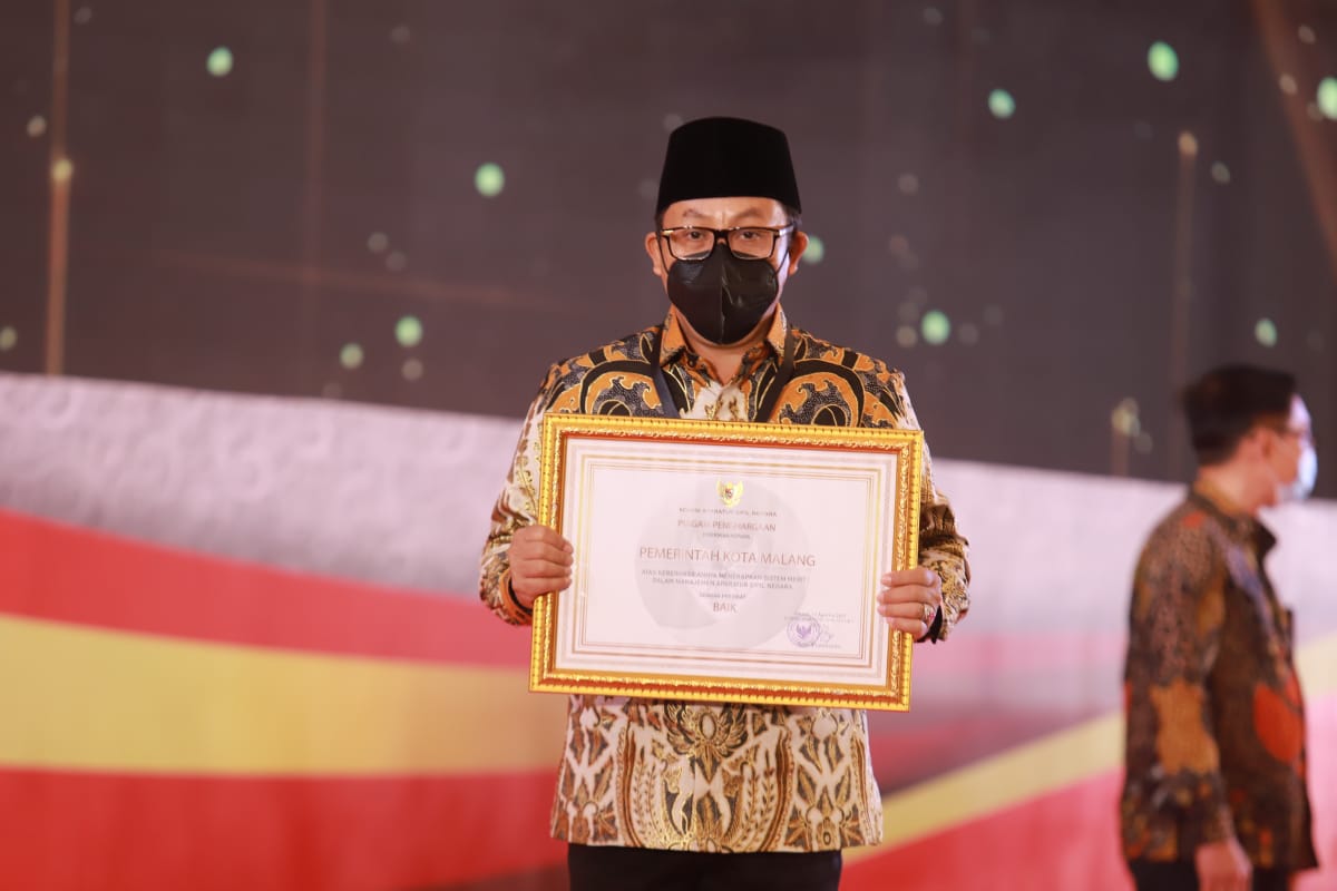 Pemkot Malang Raih Penghargaan Anugerah Meritokrasi 2021