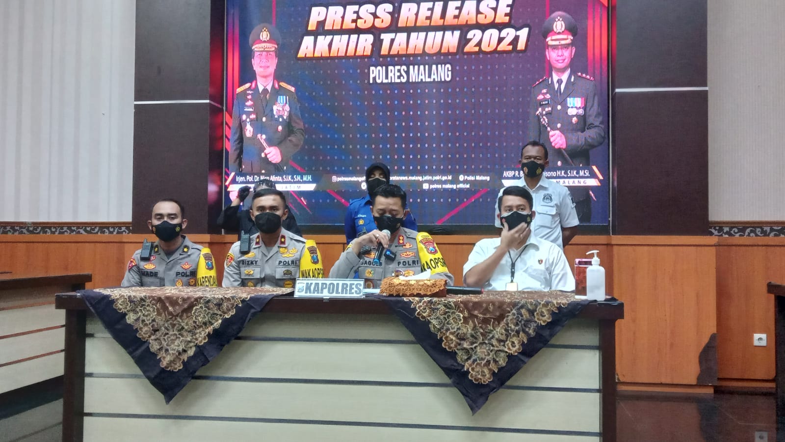 Polres Malang Rilis Akhir Tahun, Penyelesaian Kasus Mencapai 121,54 Persen