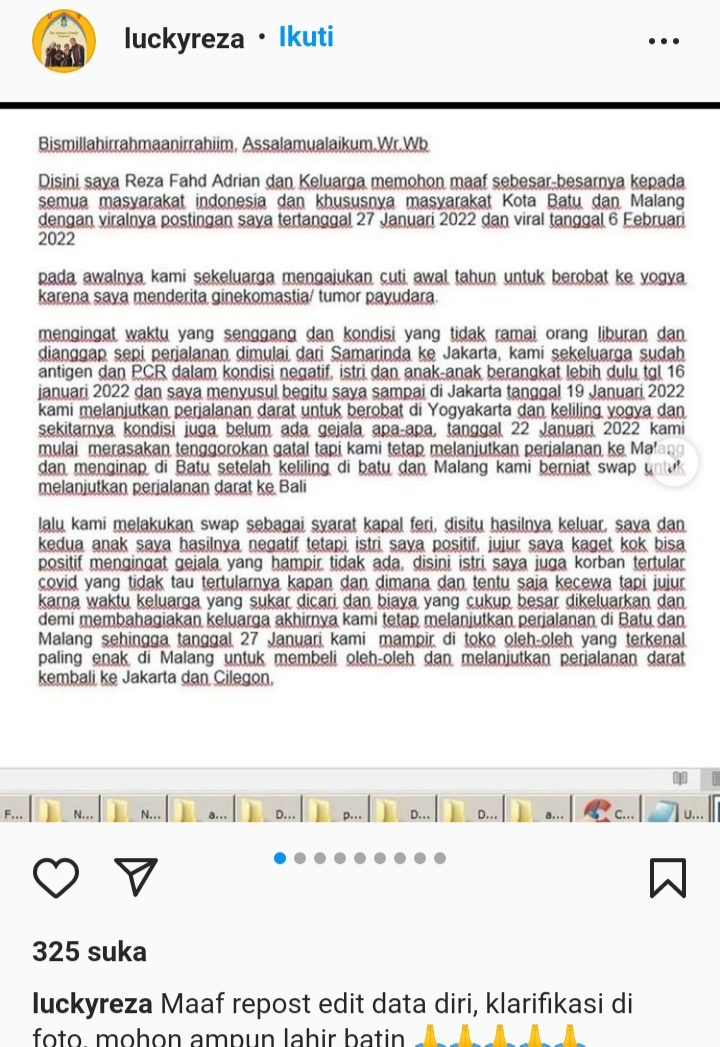 Usai Viral Reza Fahd Beri Klarifikasi, Polisi Tetap Tunggu di Malang