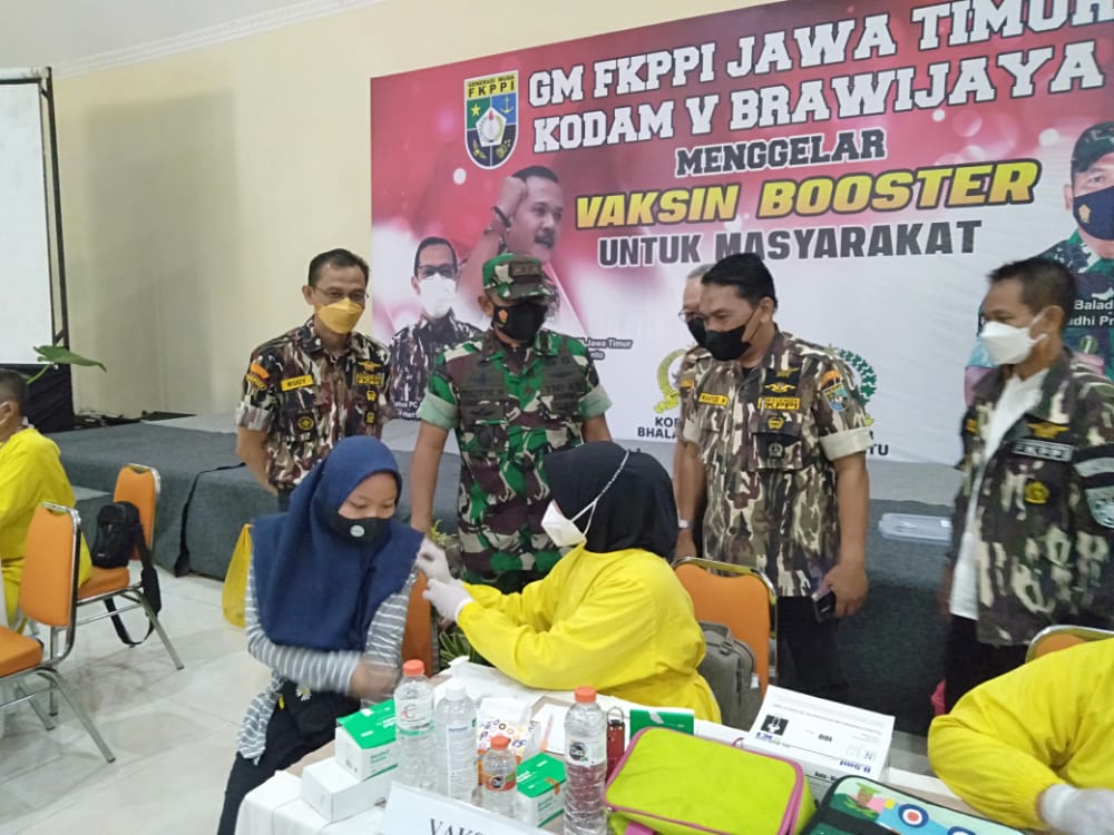 Jelang Rapimda XIII, GM FKPPI Jatim Gelar Vaksinasi Covid-19 di Kota Batu