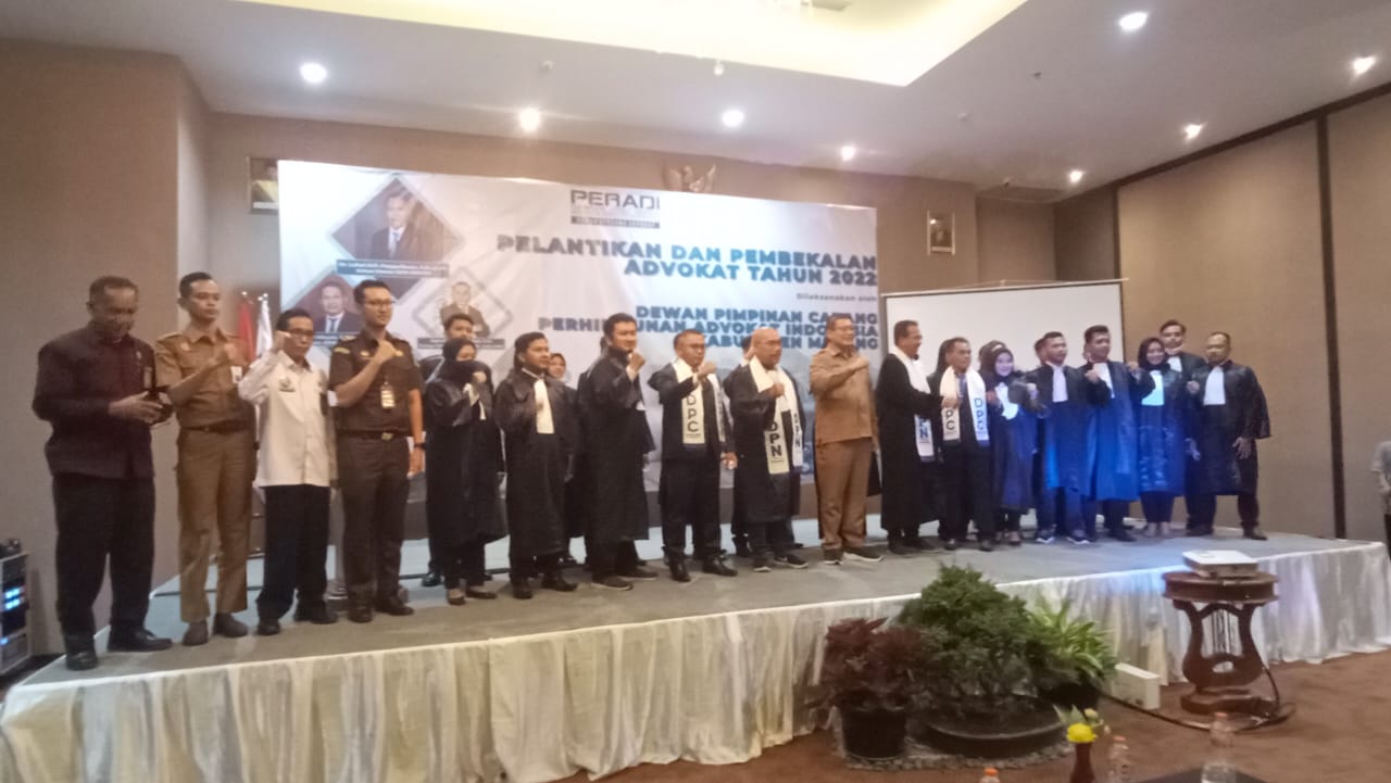 Wabup Malang Apresiasi DPC Peradi Kabupaten Malang Lahirkan Advokat Baru
