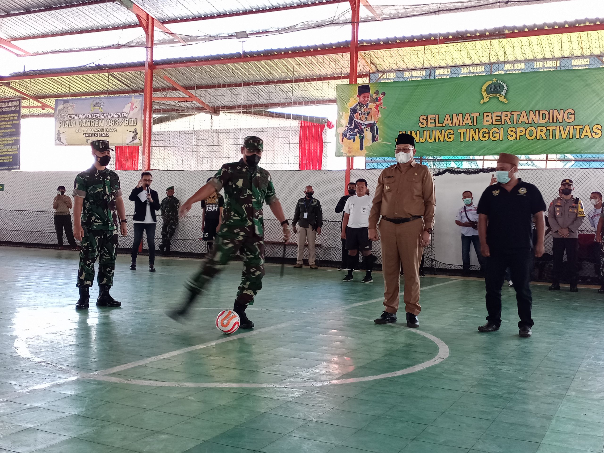 Turnamen Futsal Santri Piala Danrem 083/Bdj, Diikuti 27 Tim dari 21 Ponpes di Malang Raya