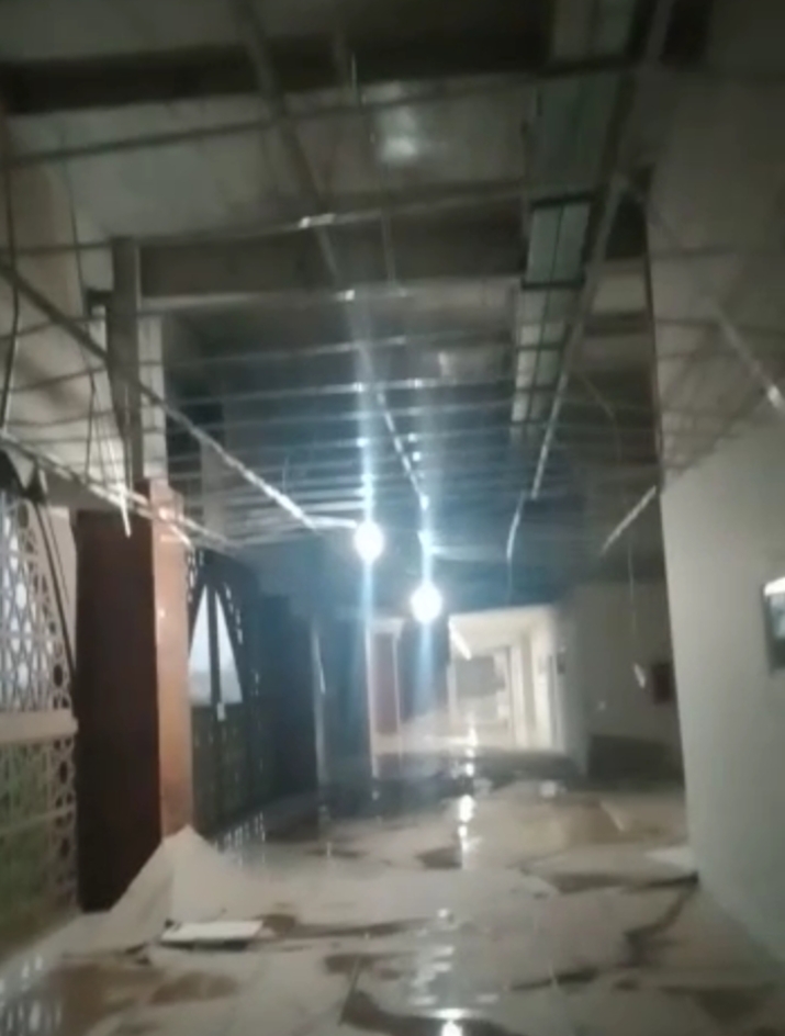 Beredar Video Plafon Gedung Islamic Center Kota Malang Jebol