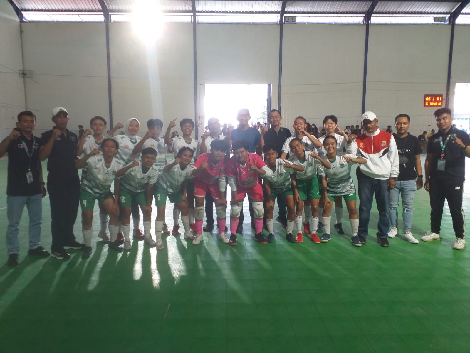 Tim Futsal Putri Kabupaten Malang Bekuk Tim Futsal Putri Kota Batu