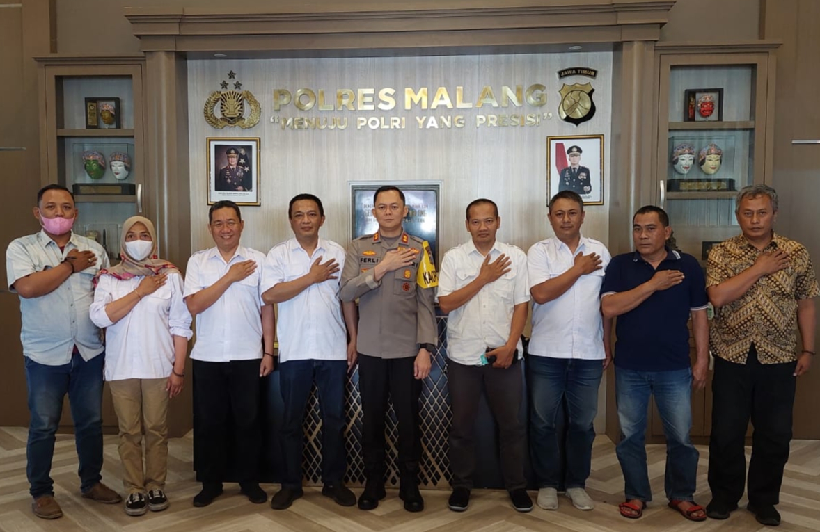Mantapkan Porwanas, PWI Malang Raya Audiensi ke Polres Malang