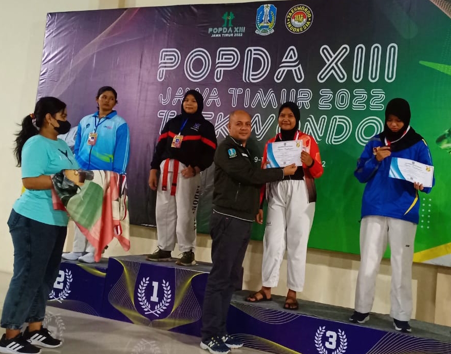 Taekwondo Kabupaten Malang Sementara Sumbang 1 Medali Perunggu