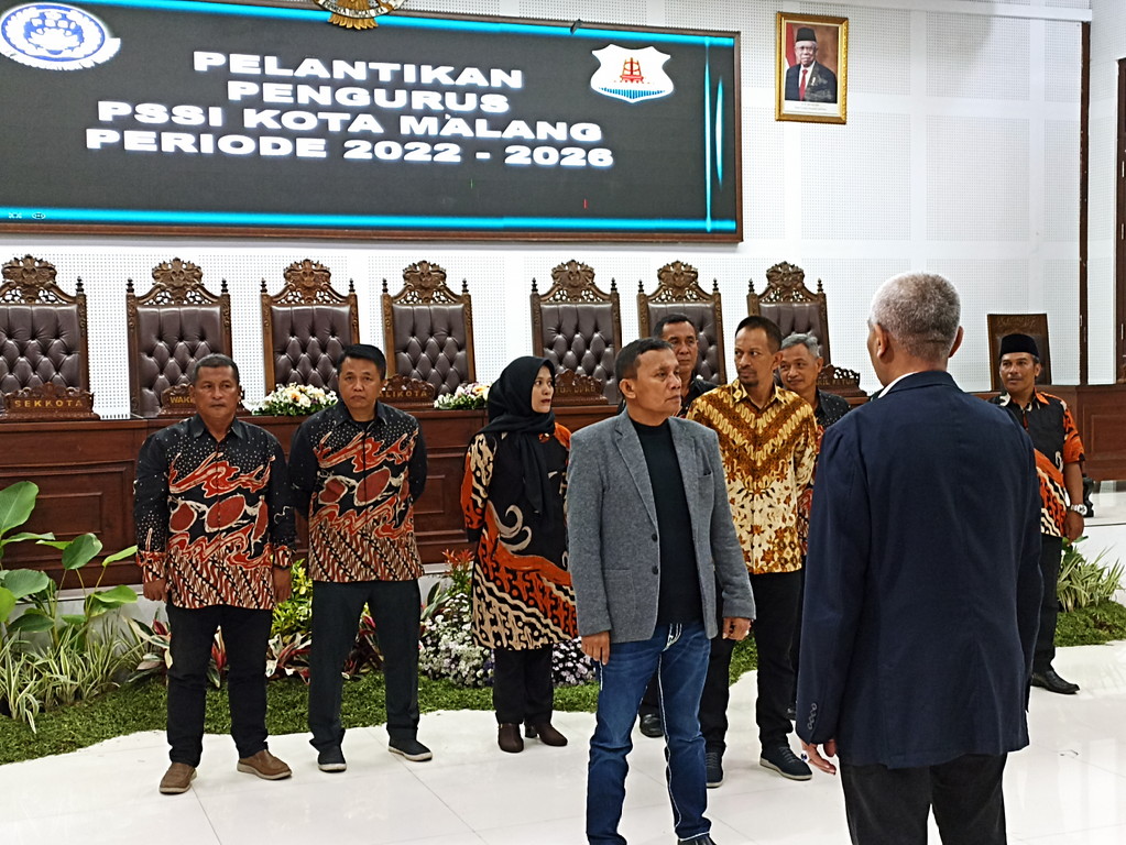 Pengurus PSSI Kota Malang Dilantik, Segera Tancap Gas Persiapan Porprov Jatim 2023