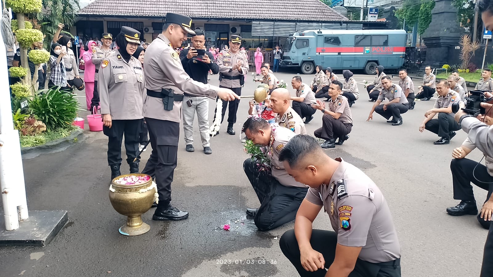 50 Anggota Polresta Malang Kota Naik Pangkat, Buher Minta Tingkatkan Tanggung Jawab
