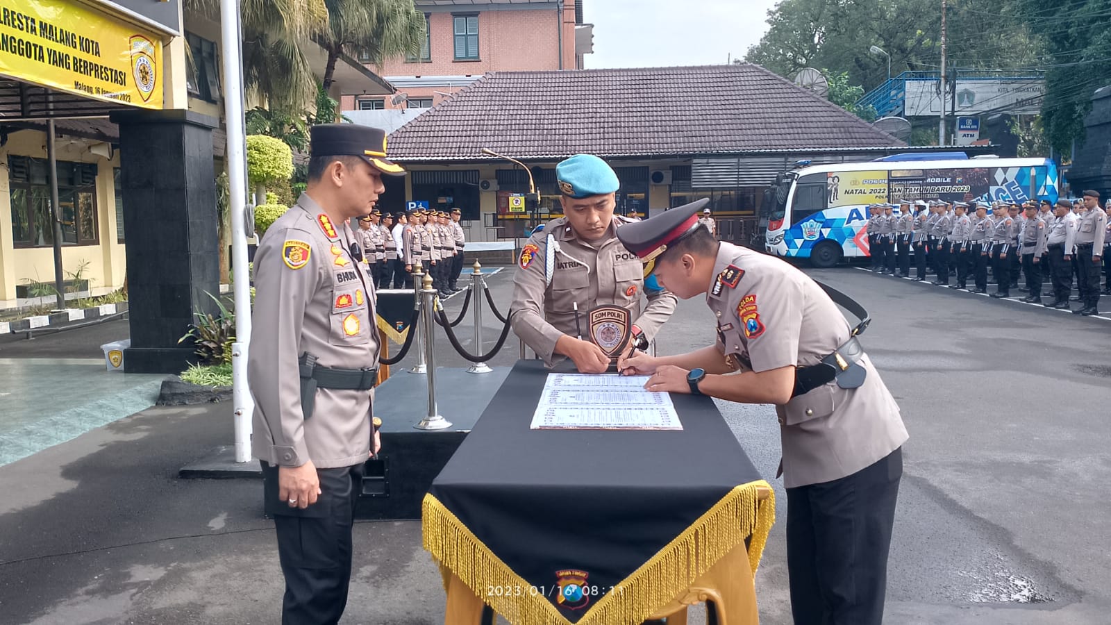 Jalani Pelantikan, Kompol Ari Galang Balik Jabat Kasatlantas Polresta Malang Kota