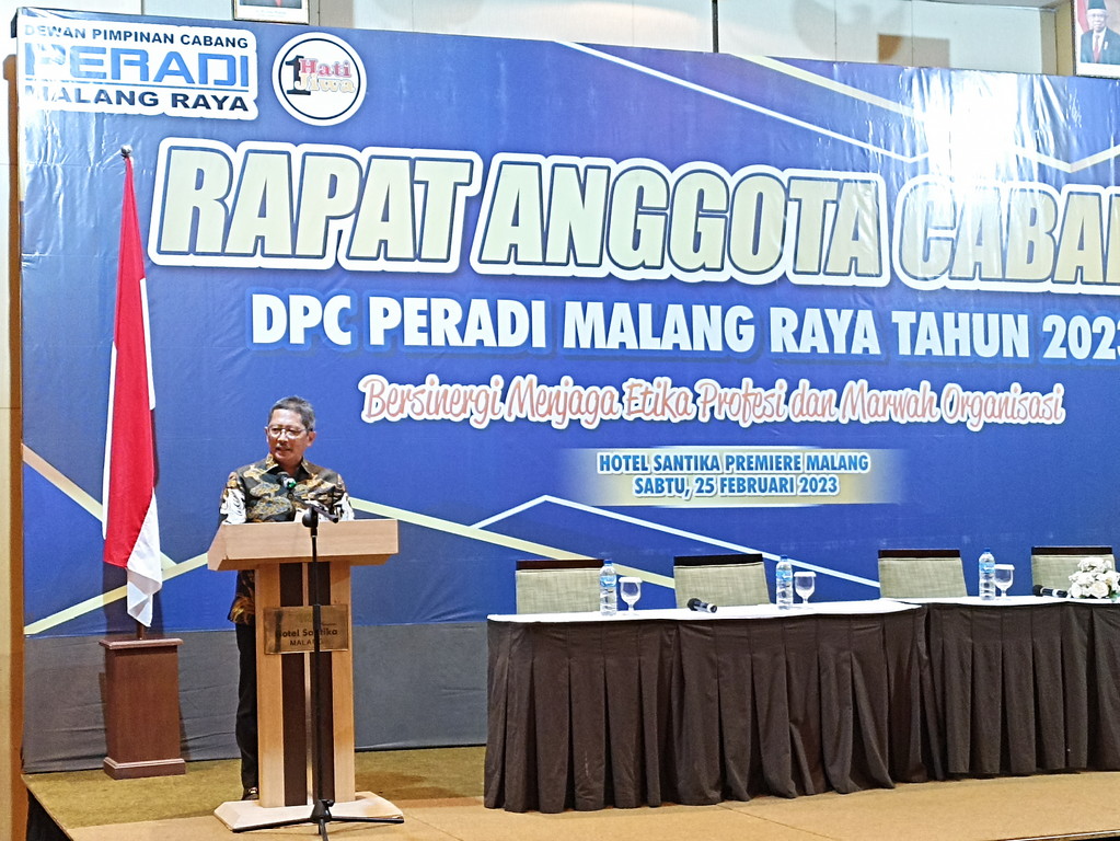 Bahas Rencana Kerja 2023, DPC Peradi Malang Raya Fokus Eksis Beri Bantuan Hukum ke Masyarakat