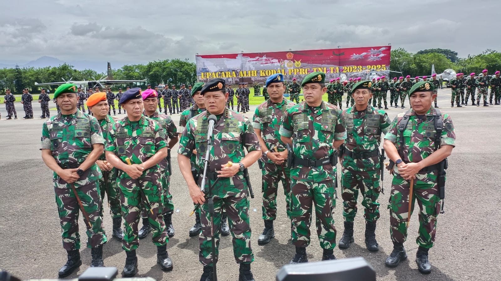 Panglima TNI Pimpin Alih Kodal PPRC TNI di Lanud Abd Saleh