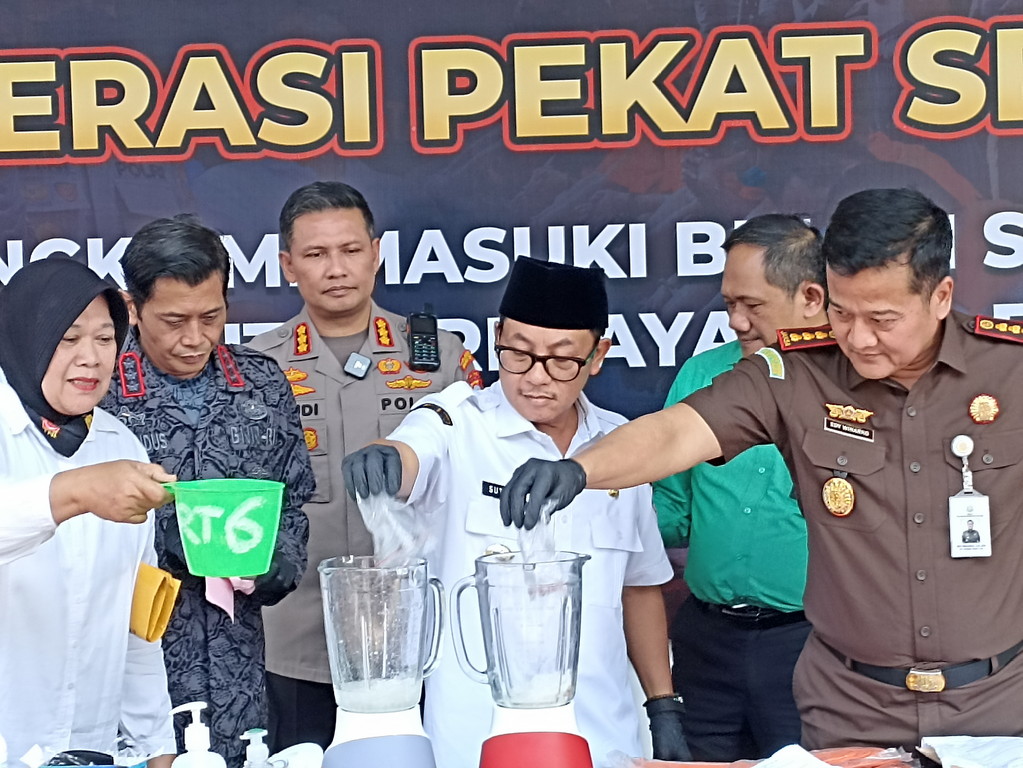 Polresta Malang Kota Musnahkan Barang Bukti Hasil Operasi Pekat, Ungkap 513 Kasus