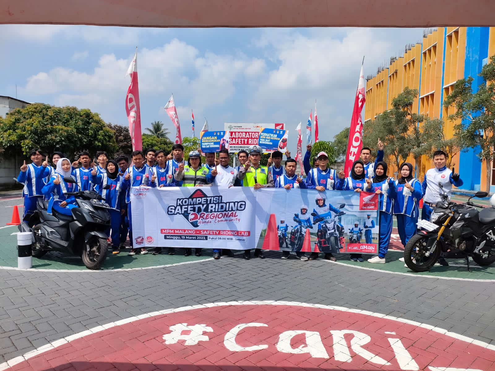Komunitas Honda Malang Ikuti Kompetisi Safety Riding Regional