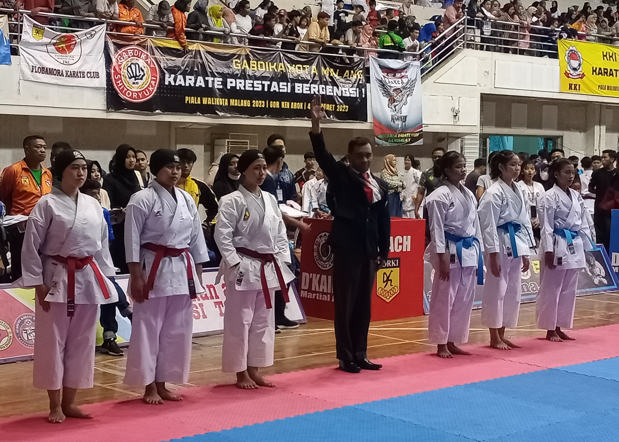 Kejuaraan Karate Piala Wali Kota Malang Diikuti Ribuan Karateka