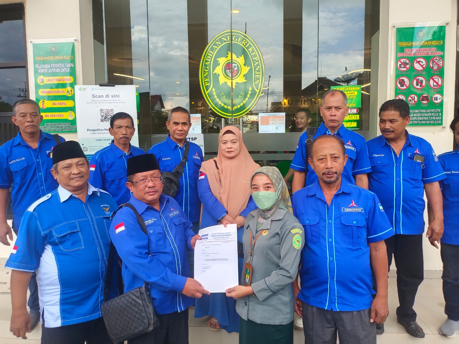 Tolak PK Moeldoko, DPC Demokrat Kabupaten Malang Kirim Surat ke PN Kepanjen