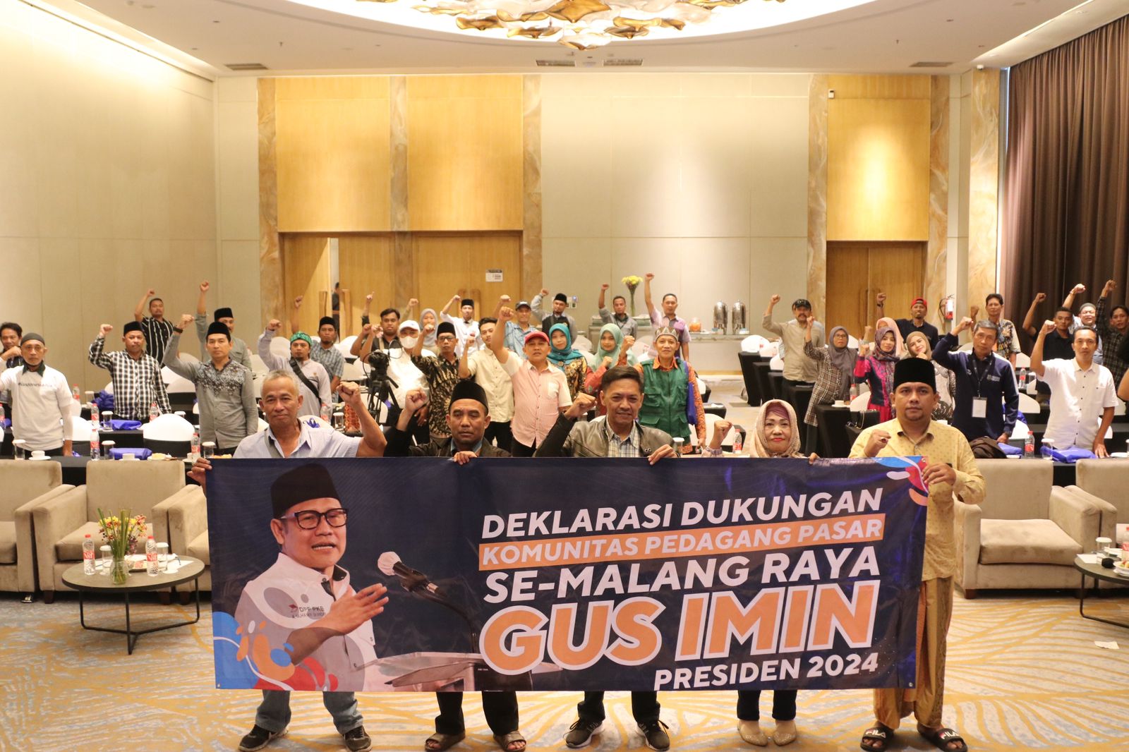 Ratusan Pedagang Pasar se-Malang Raya Sepakat Deklarasikan Dukungan Muhaimin Iskandar Maju Pilpres 2024