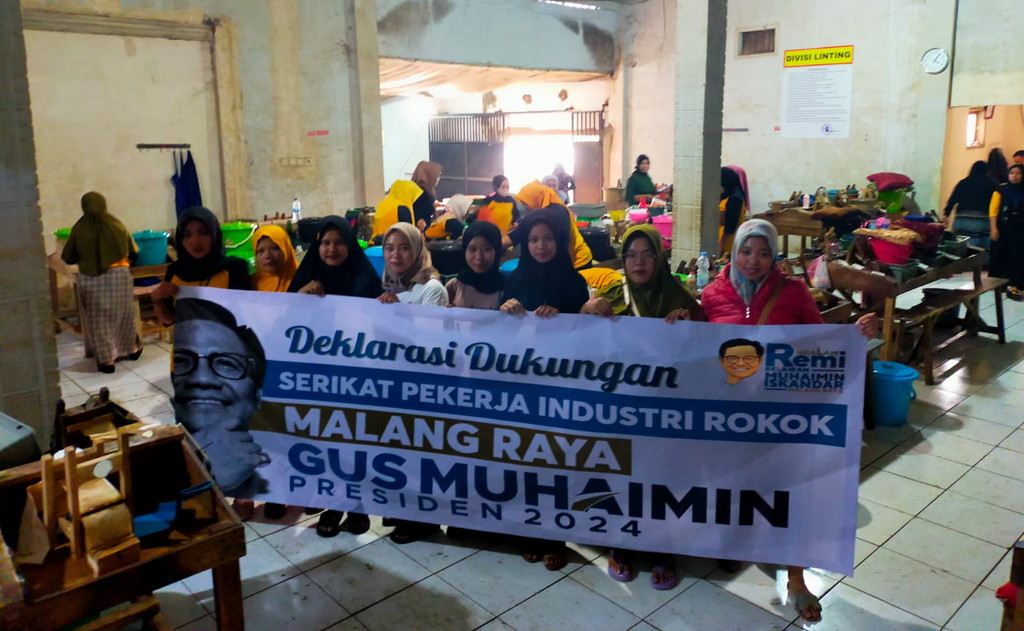Muhaimin Iskandar Dapat Dukungan Buruh Pabrik Rokok Malang Raya
