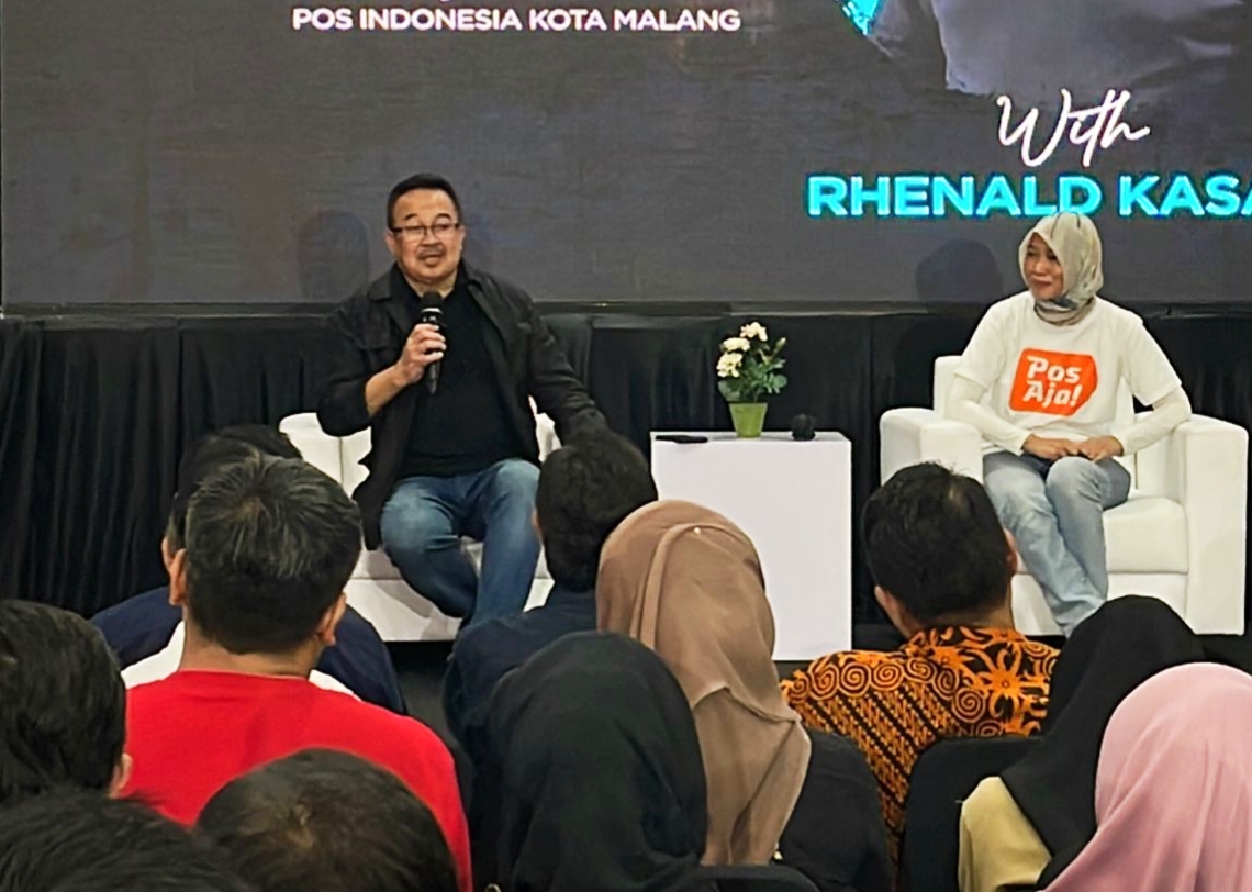 Rhenald Kasali Ngobrol Santai di Malang, Jelaskan Keberhasilan Transformasi Pos Indonesia