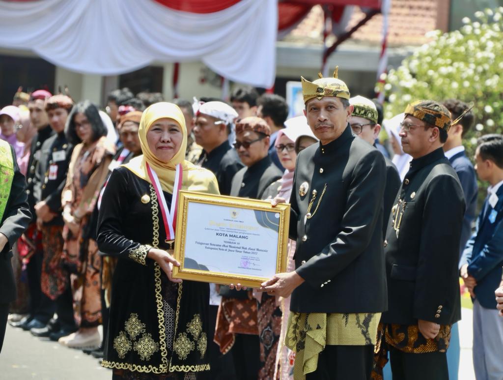 Kota Malang Terima Penghargaan di Momen Hari Jadi ke-78 Provinsi Jatim