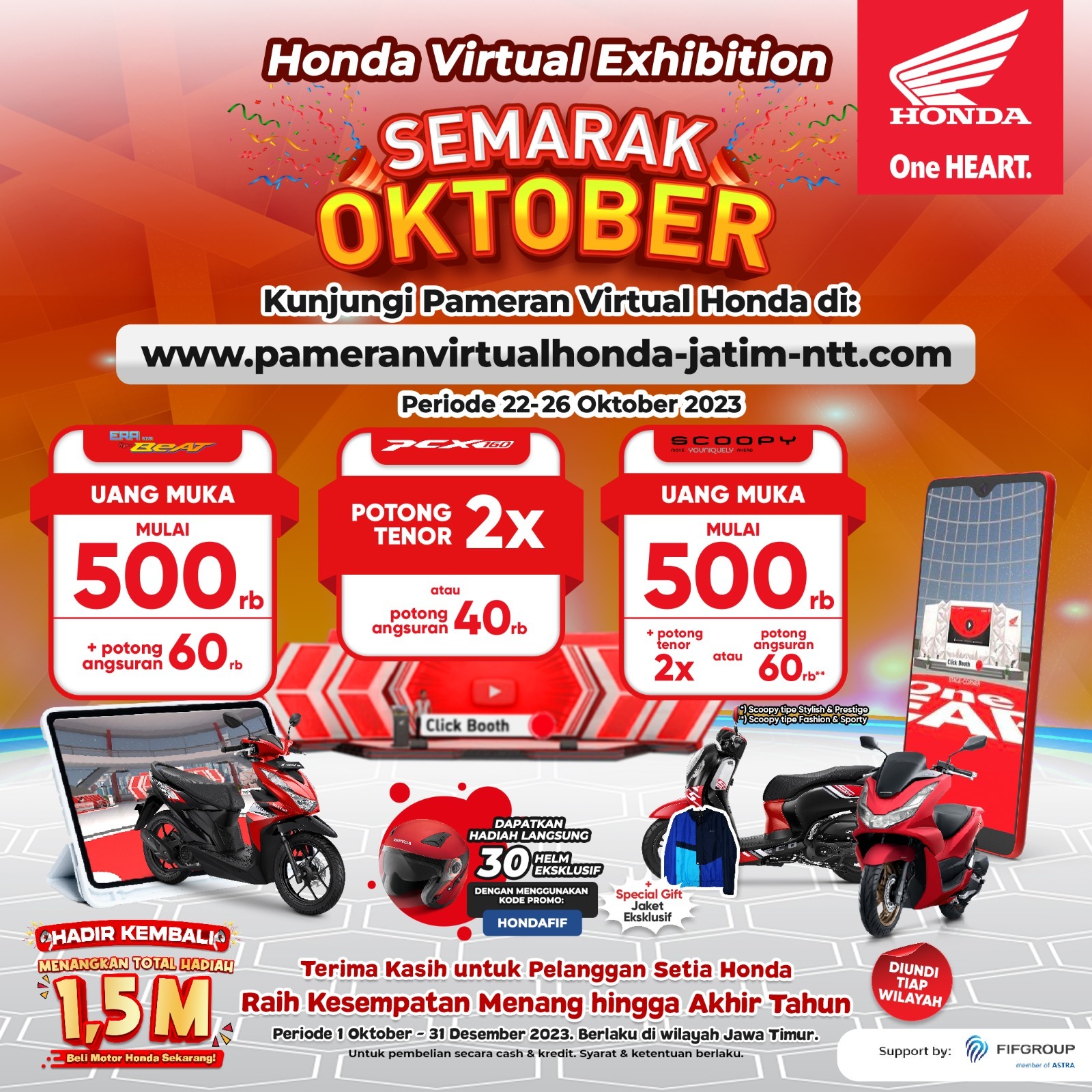 Banyak Promo di Semarak Oktober Pameran Virtual Honda