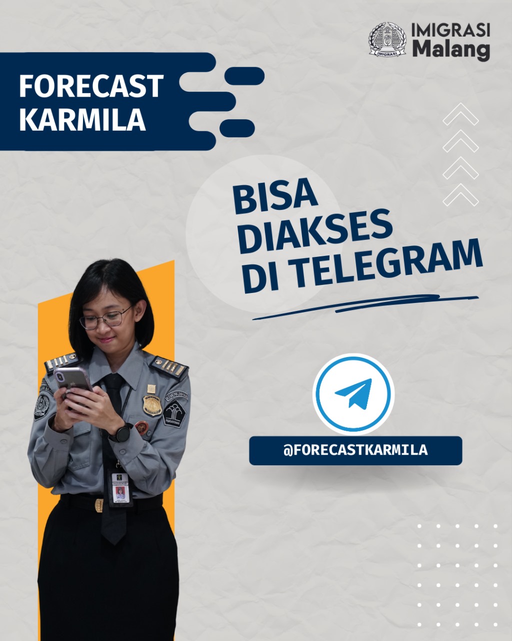 Layanan Izin Tinggal Forecast Karmila Kini Bisa Diakses di Telegram