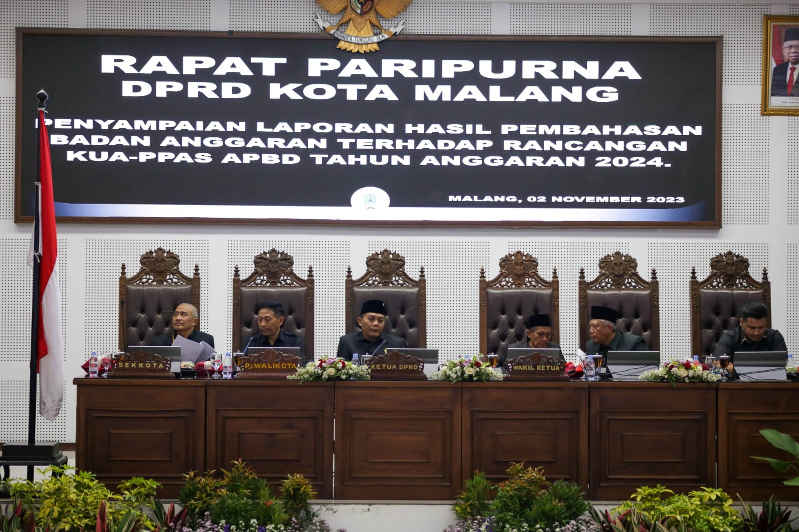 Laporan Hasil Pembahasan Badan Anggaran DPRD Kota Malang, PAD 2024 Berkurang Rp400 Miliar