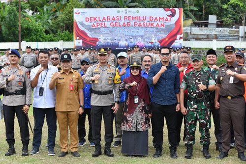 Deklarasi Damai Pemilu 2024, Kapolresta Malang Kota Ajak Bersama-sama Jaga Suasana Kondusif