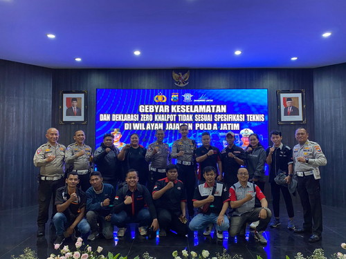 Polresta Malang Kota Ajak Komunitas Motor Deklarasi Zero Knalpot Brong