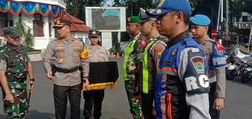 Operasi Ketupat Semeru, Polresta Malang Kota Terjunkan 500 Personel Gabungan