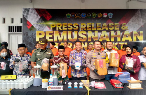 Pj Wali Kota Malang Apresiasi Polresta Malang Kota Dalam Upaya Ungkap Kasus Narkoba
