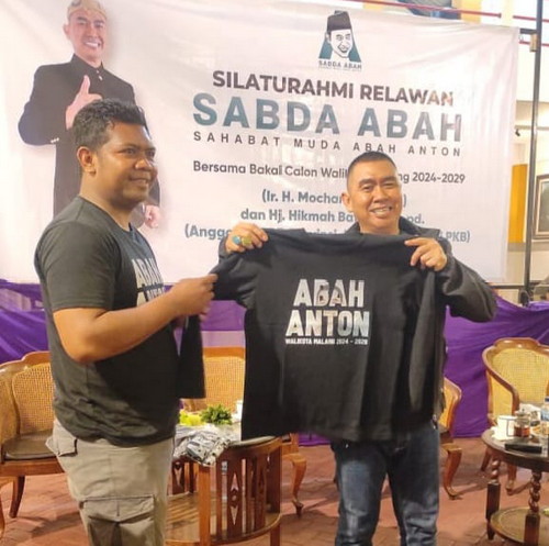 Sabda Abah Deklarasi Menangkan HM Anton di Pilkada Kota Malang 2024