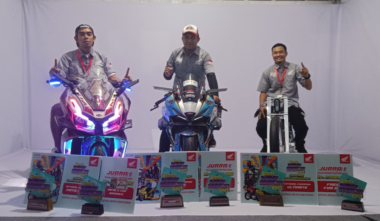 Perwakilan MPM Honda Jatim Borong Juara di Honda Modif Contest 2024