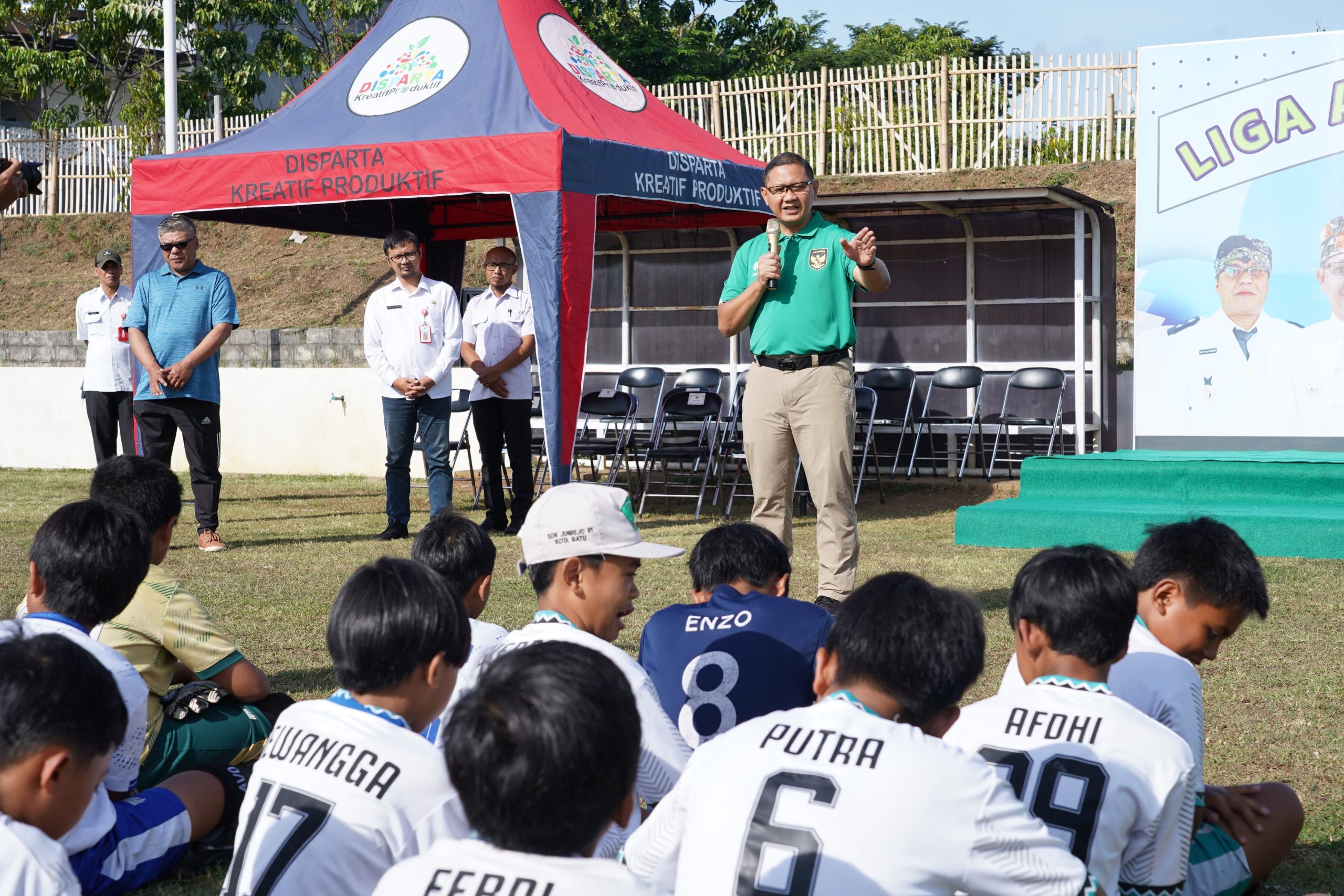 Meriahkan Rangkaian HUT Batu, Pemdes Bumiaji Gelar Liga Anak SD/MI