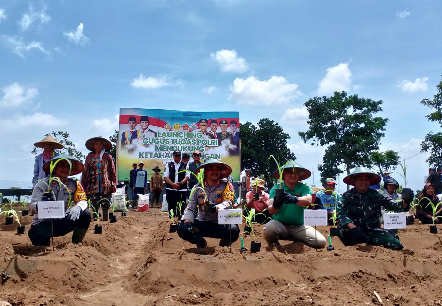 Polres Batu Luncurkan Tim Gugus Tugas Mendukung Ketahanan Pangan