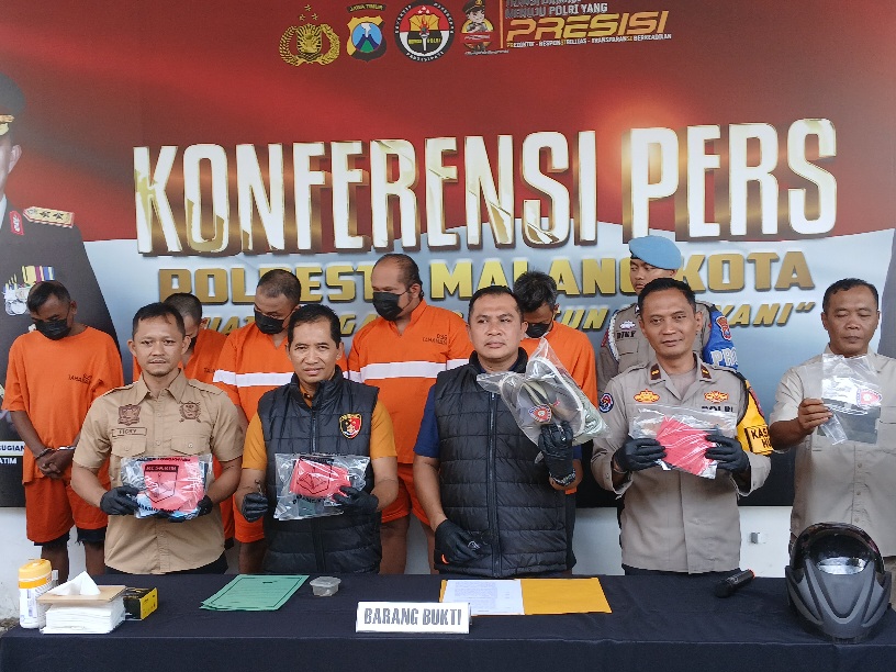 Komplotan Curanmor Beraksi di Malang Raya Diringkus Polisi