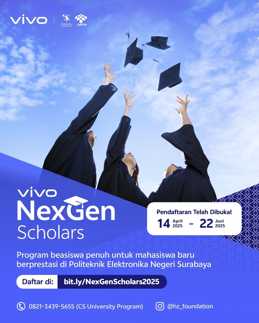 Berakhir 22 Juni, Vivo Indonesia Buka Kuota 60 Peserta Beasiswa ‘Vivo NexGen Scholars’