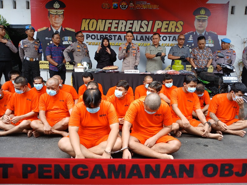 36 Tersangka Terjaring Operasi Pekat Semeru Polresta Malang Kota