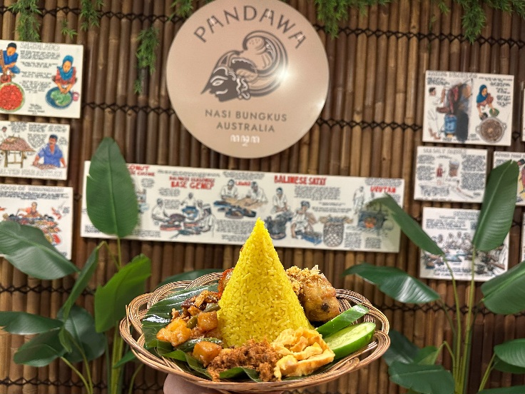 Wangi Nusantara di Jantung Sydney: Pandawa Nasi Bungkus Curi Perhatian
